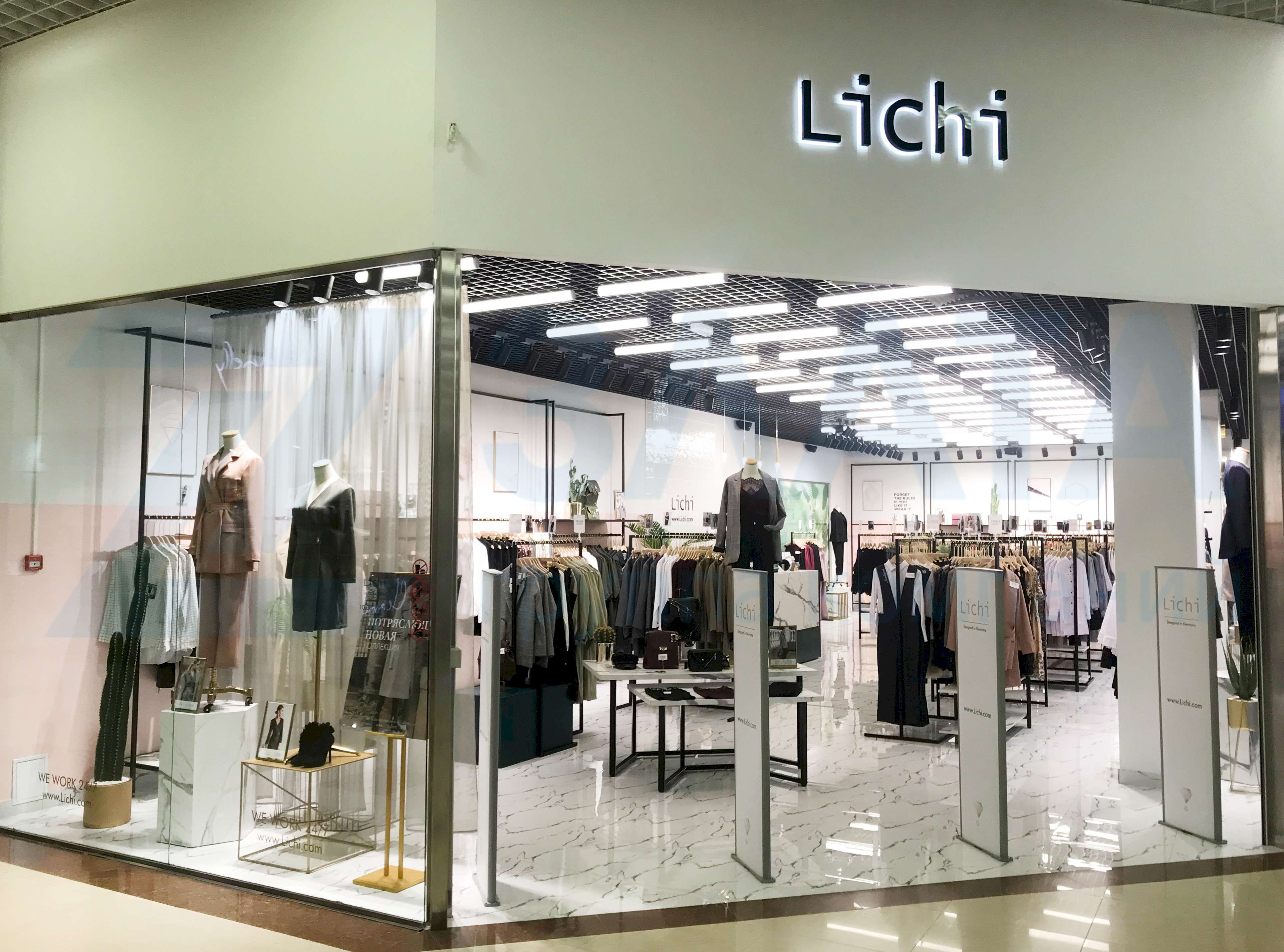 Строительные и отделочные работы в магазине женской одежды Lichi